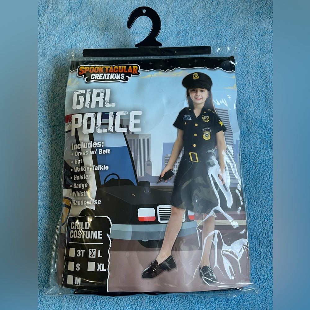 Spooktacular Creations Girl Police Costume - Black
